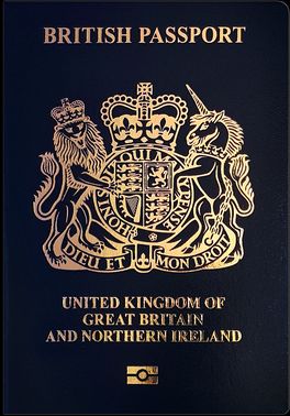 British passport cover