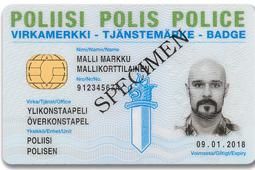 Finnish Police ID Badge